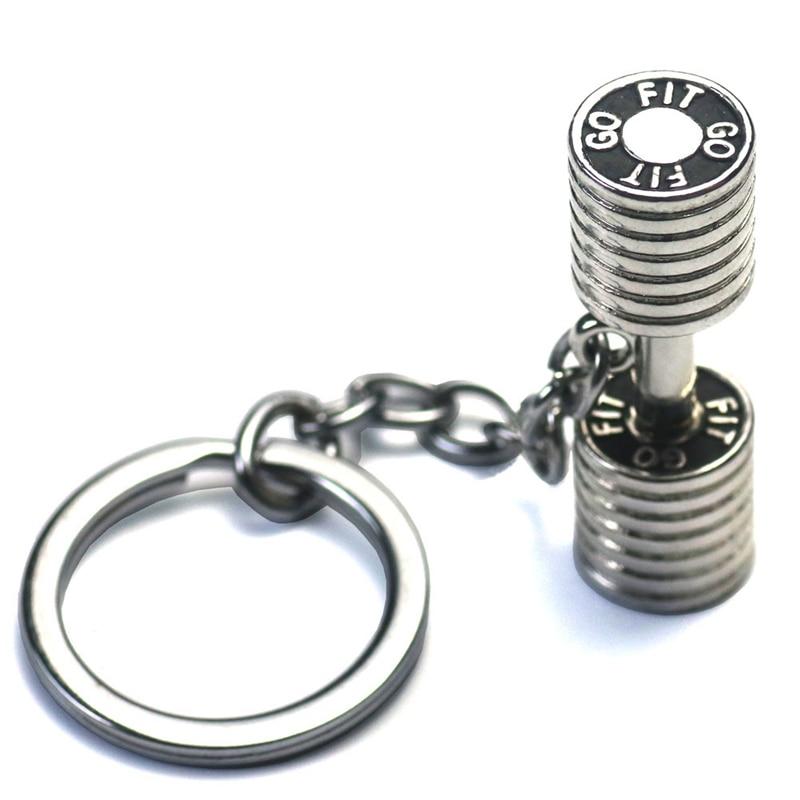GYM Dumbbell  Keychain - lightbulbbusinessconsulting