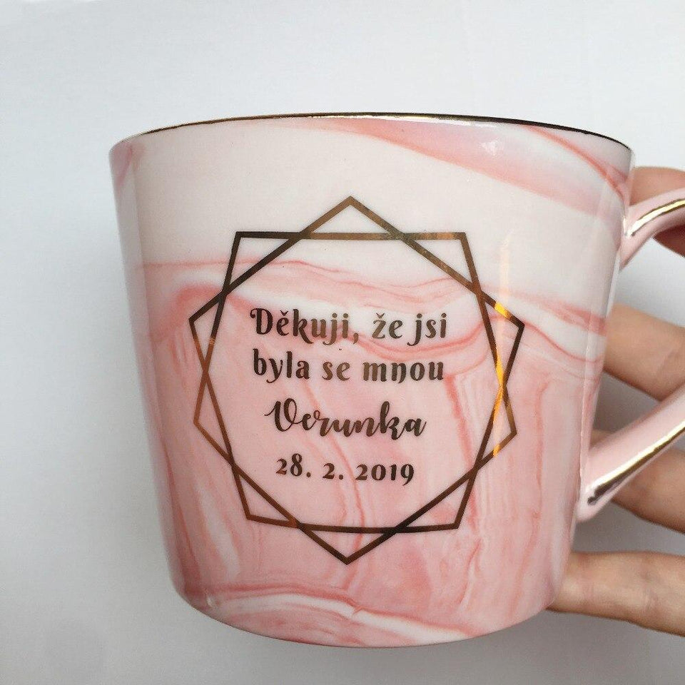 Brandex Ceramic Marble Mug - lightbulbbusinessconsulting