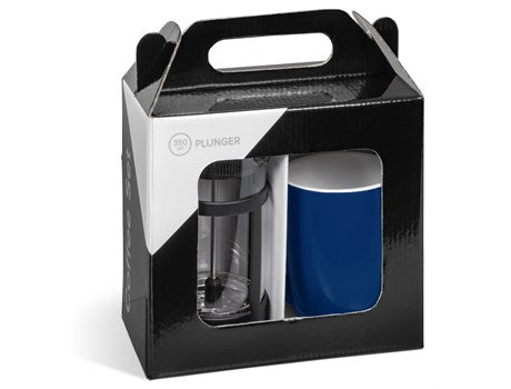 Coffee Plunger and Mug Set
