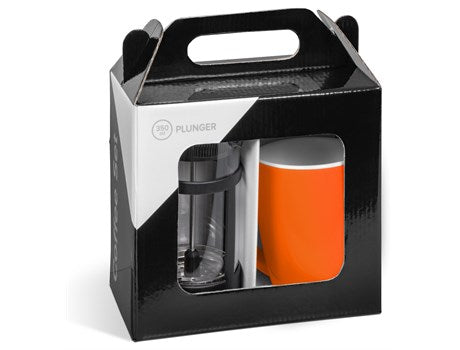 Coffee Plunger and Mug Set