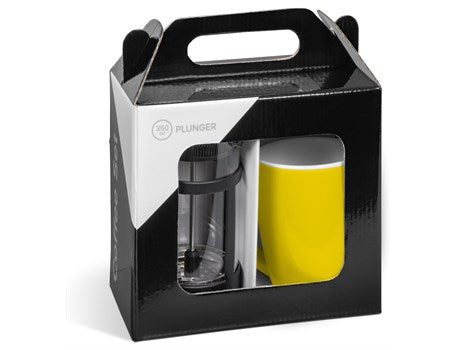 Coffee Plunger and Mug Set