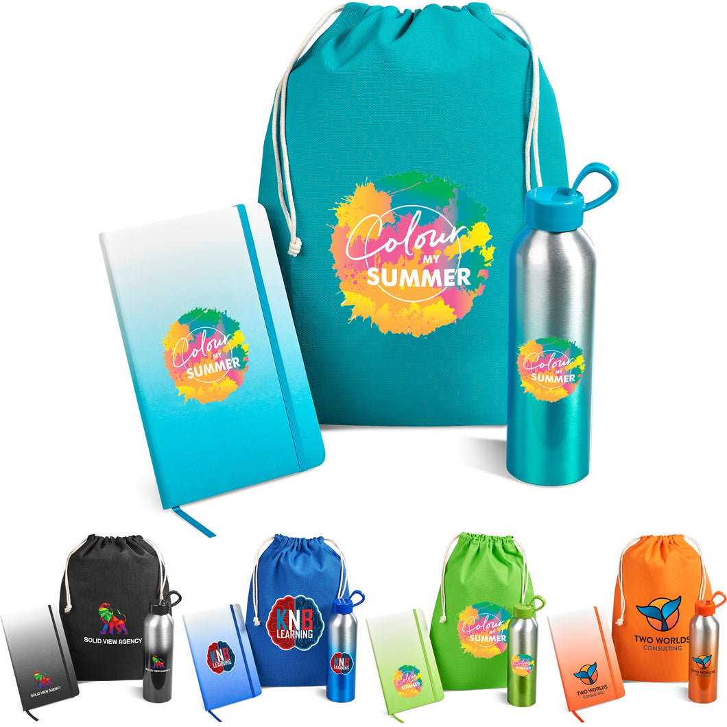 Water bottle and Notebook Promotional Set
