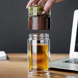 Double Wall Glass Bottle T - LIGHTBULB GIFTS