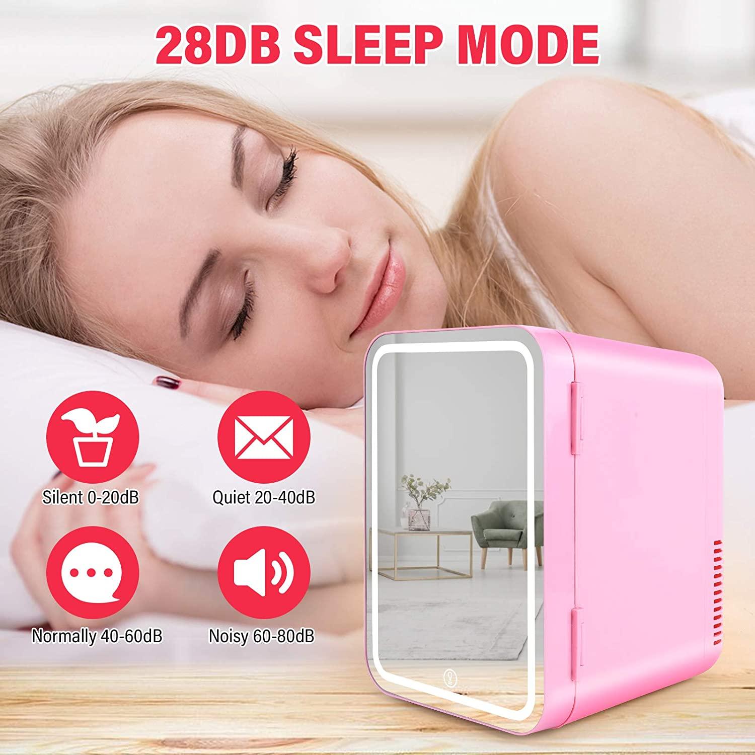 Compact Mirror Mini Fridge - LIGHTBULB GIFTS