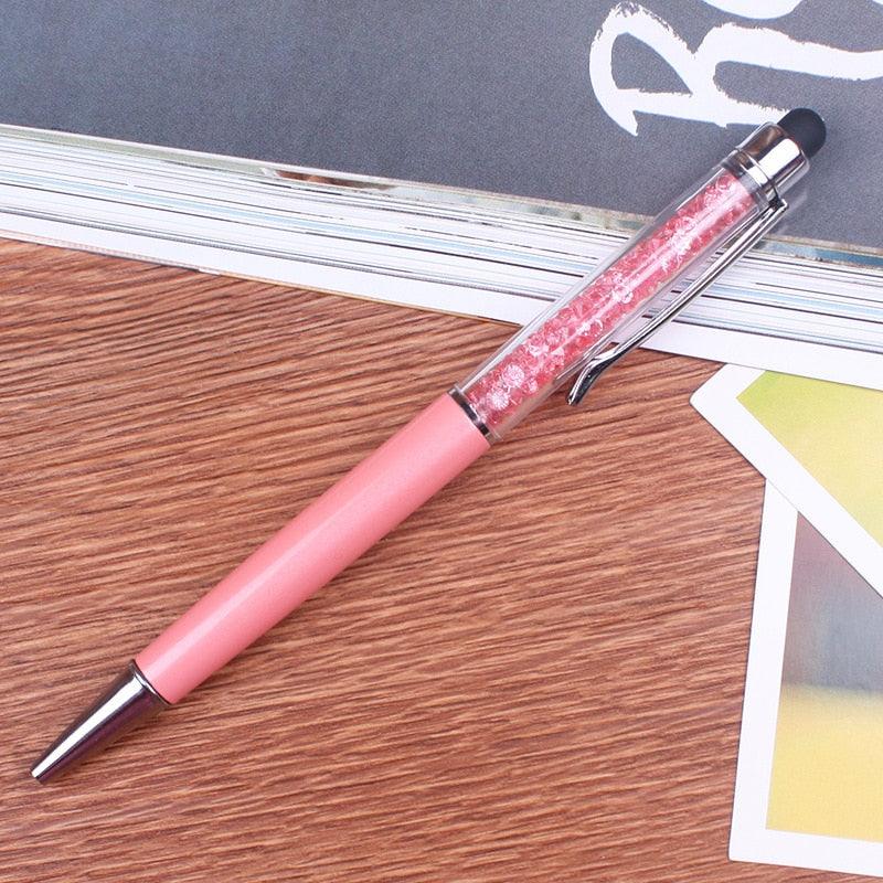 a pink toothbrush sitting on top of a wooden table 