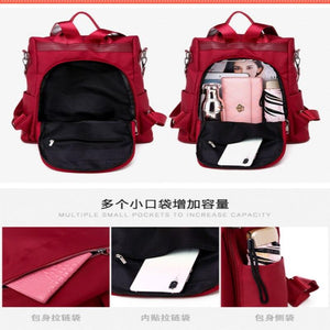 Ladies Anti Theft Backpack - lightbulbbusinessconsulting