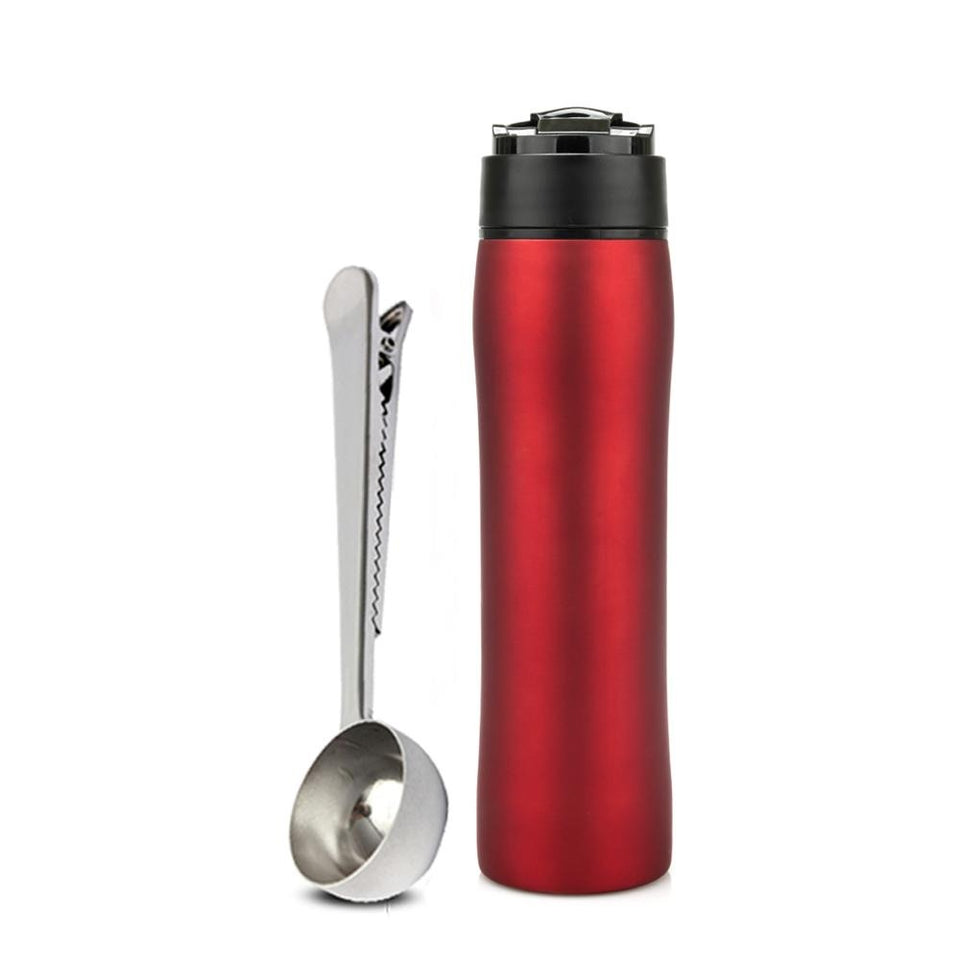 French Press Stainless Steel Travel Mug - lightbulbbusinessconsulting