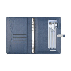 Wireless Power-bank Notebook with Smart Lock - LIGHTBULB GIFTS