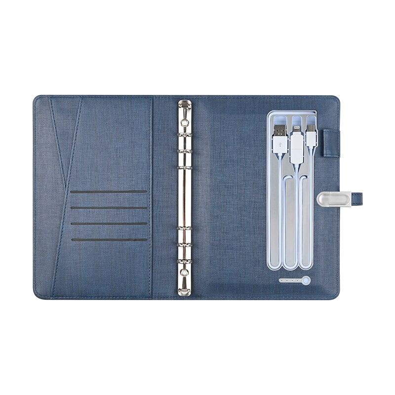 Wireless Power-bank Notebook with Smart Lock - LIGHTBULB GIFTS