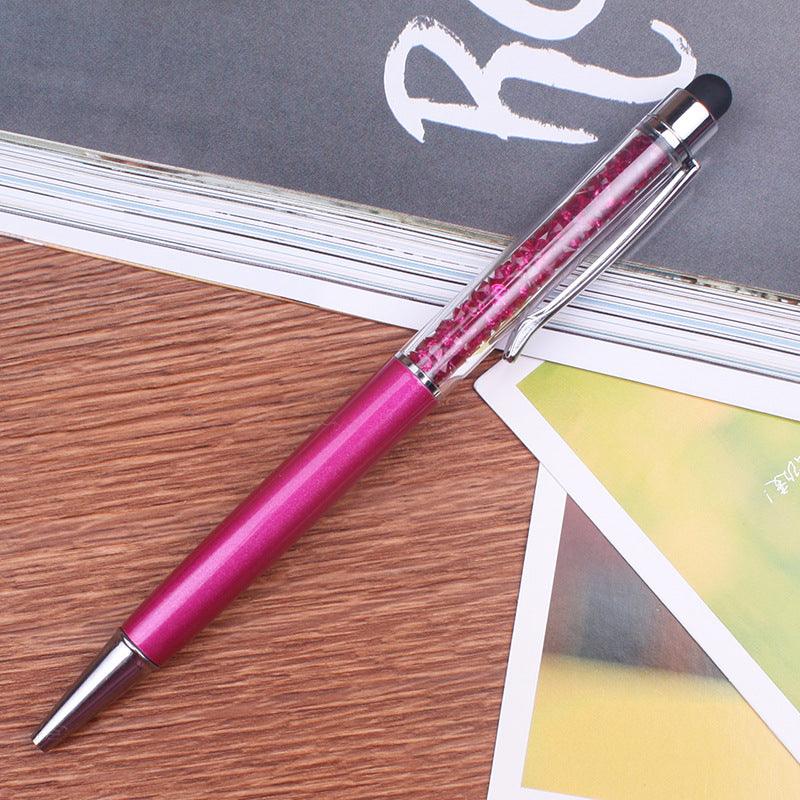 a pink toothbrush with a pink tooth brush on it 