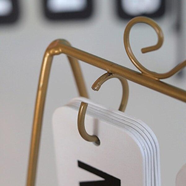 Iron Flip Table Calendar - LIGHTBULB GIFTS