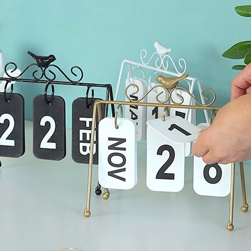 Iron Flip Table Calendar - LIGHTBULB GIFTS
