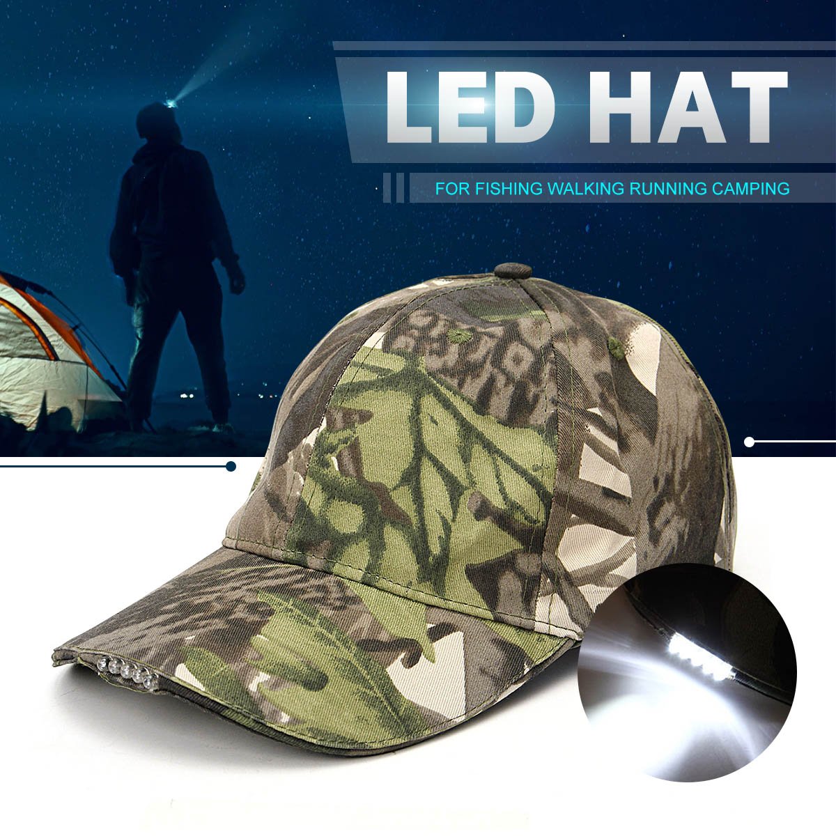 LED  Baseball Cap - lightbulbbusinessconsulting