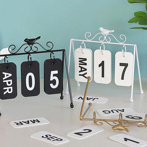 Iron Flip Table Calendar - LIGHTBULB GIFTS
