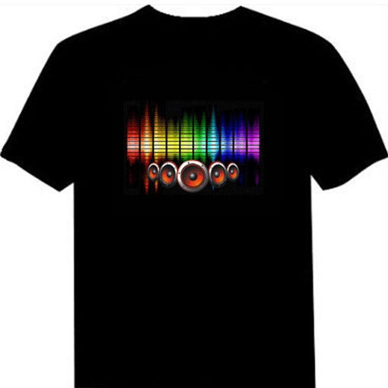 Led Men's Glowing TShirt - lightbulbbusinessconsulting