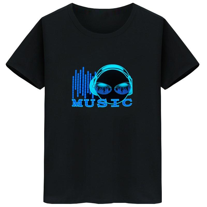 Led Men's Glowing TShirt - lightbulbbusinessconsulting
