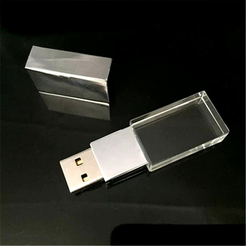Custom Logo Crystal USB Flash Pen Drive - lightbulbbusinessconsulting