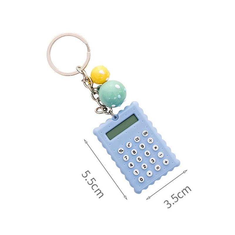 Biscuits Shape Mini Calculator Key Holder - LIGHTBULB GIFTS