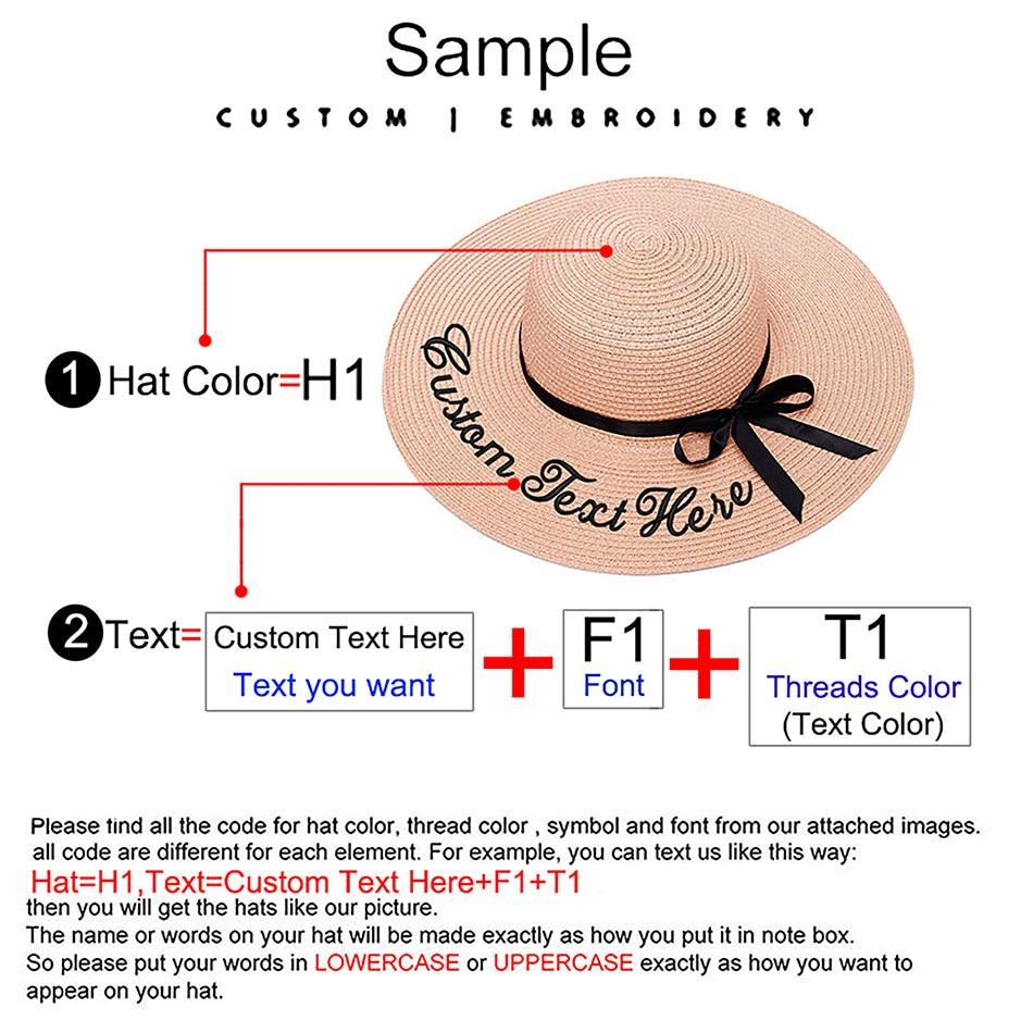 Personalised Straw Hat - lightbulbbusinessconsulting