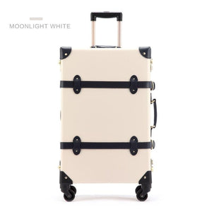 Genuine Leather Vintage Travel Suitcase - lightbulbbusinessconsulting