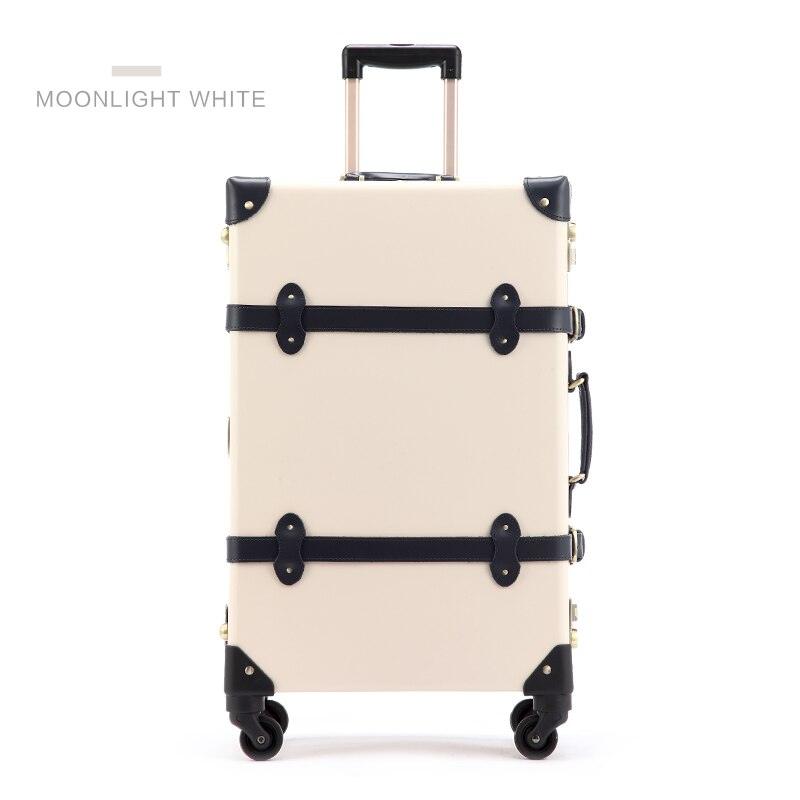 Genuine Leather Vintage Travel Suitcase - lightbulbbusinessconsulting
