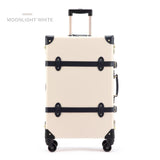 Genuine Leather Vintage Travel Suitcase - lightbulbbusinessconsulting