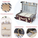 Genuine Leather Vintage Travel Suitcase - lightbulbbusinessconsulting