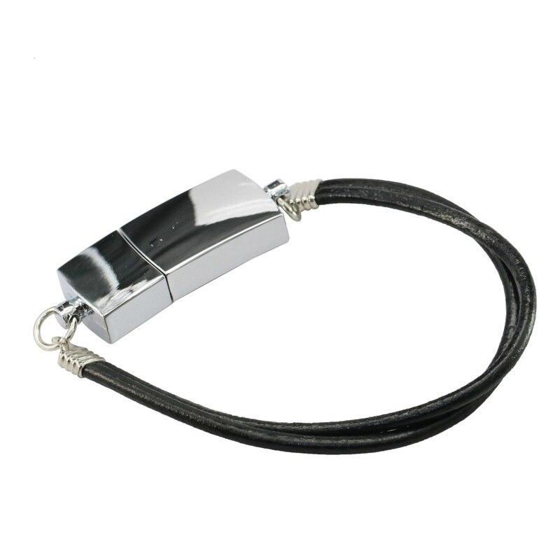Leather Bracelet Metal USB Flash Drive - lightbulbbusinessconsulting