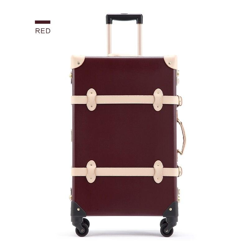 Genuine Leather Vintage Travel Suitcase - lightbulbbusinessconsulting
