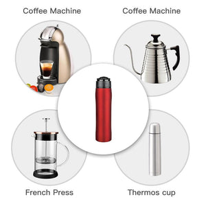 French Press Stainless Steel Travel Mug - lightbulbbusinessconsulting