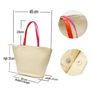 Personalized Ladies Straw Bag - lightbulbbusinessconsulting