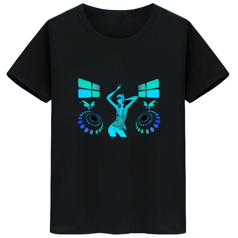Led Men's Glowing TShirt - lightbulbbusinessconsulting