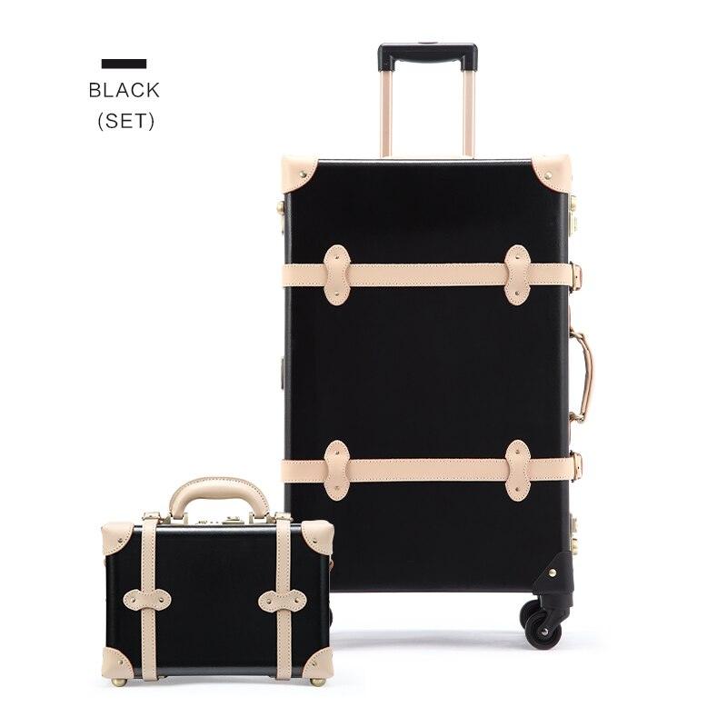 Genuine Leather Vintage Travel Suitcase - lightbulbbusinessconsulting