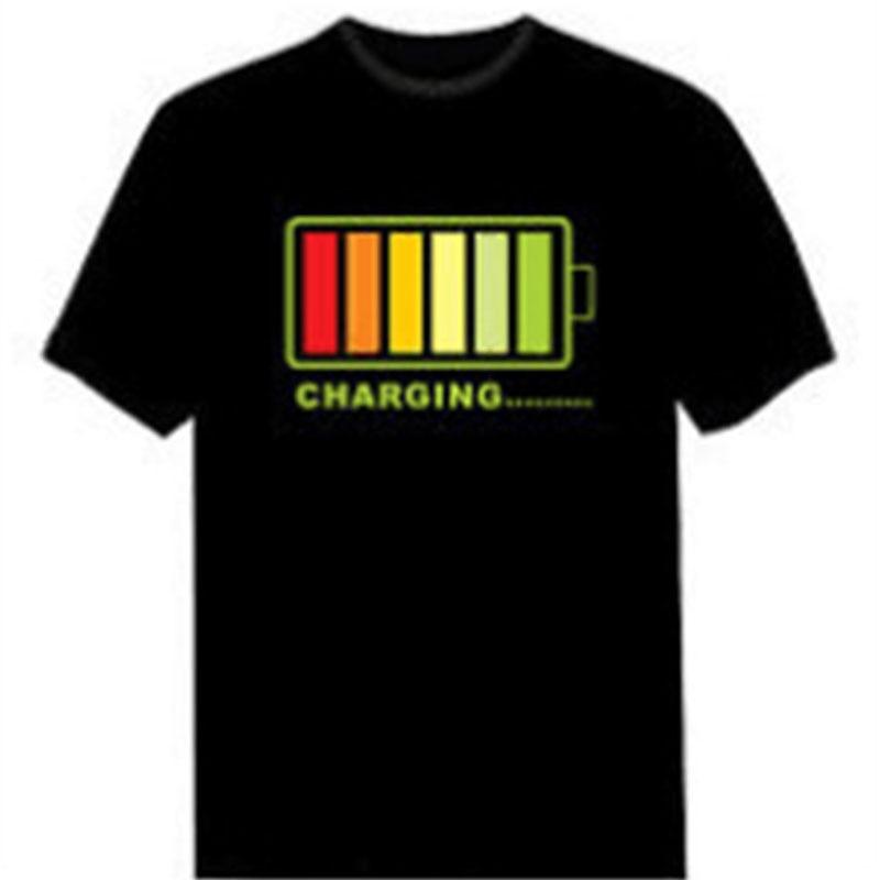 Led Men's Glowing TShirt - lightbulbbusinessconsulting