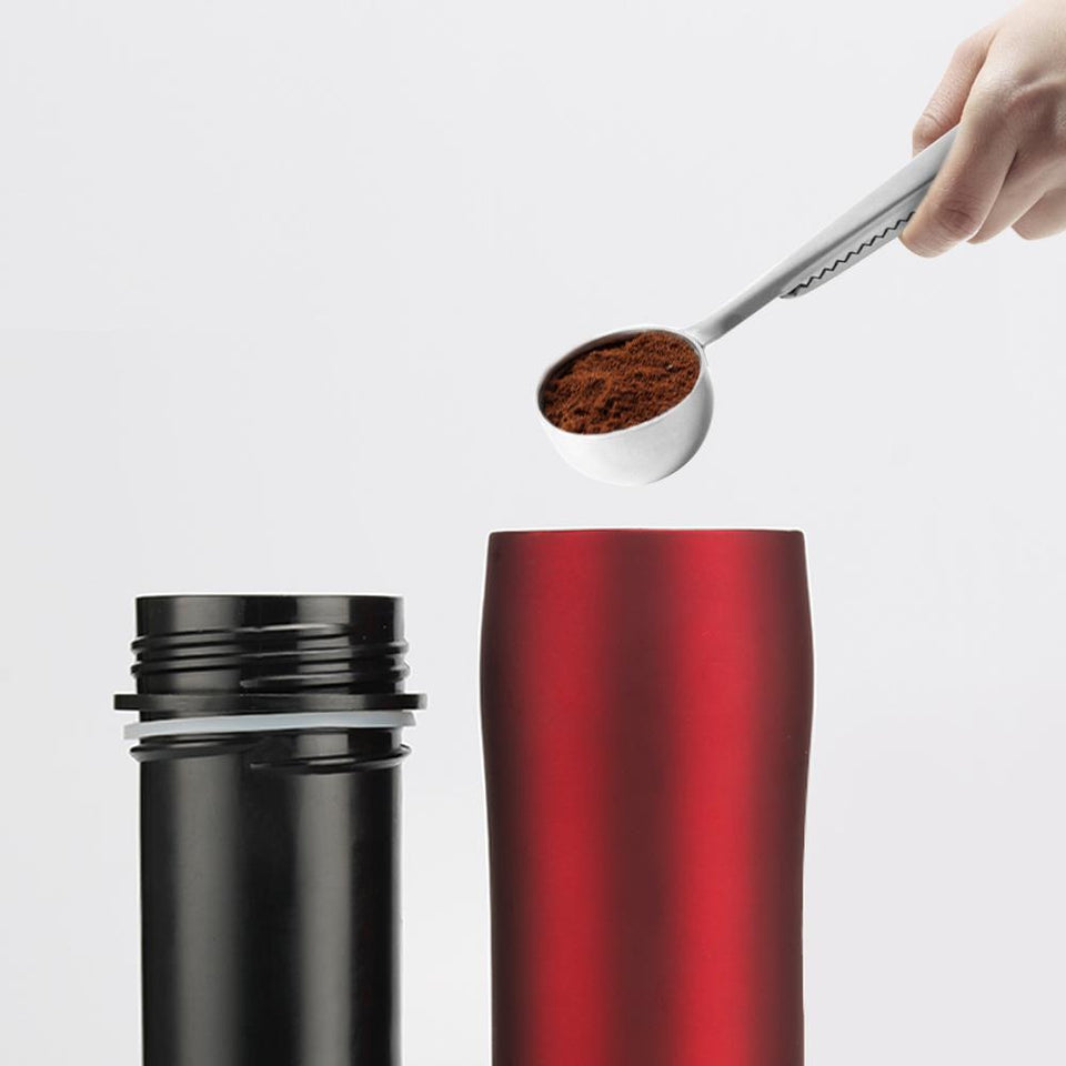French Press Stainless Steel Travel Mug - lightbulbbusinessconsulting