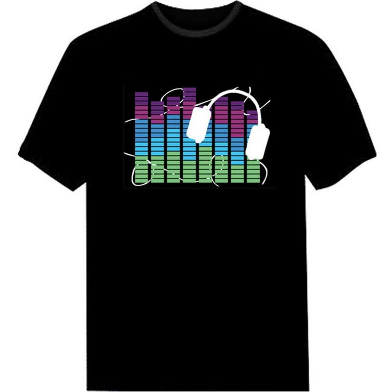 Led Men's Glowing TShirt - lightbulbbusinessconsulting