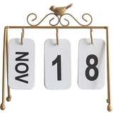 Iron Flip Table Calendar - LIGHTBULB GIFTS