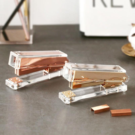 Luxury Rose Gold Stapler - lightbulbbusinessconsulting