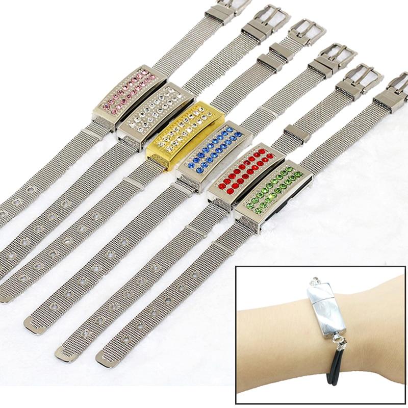 Leather Bracelet Metal USB Flash Drive - lightbulbbusinessconsulting