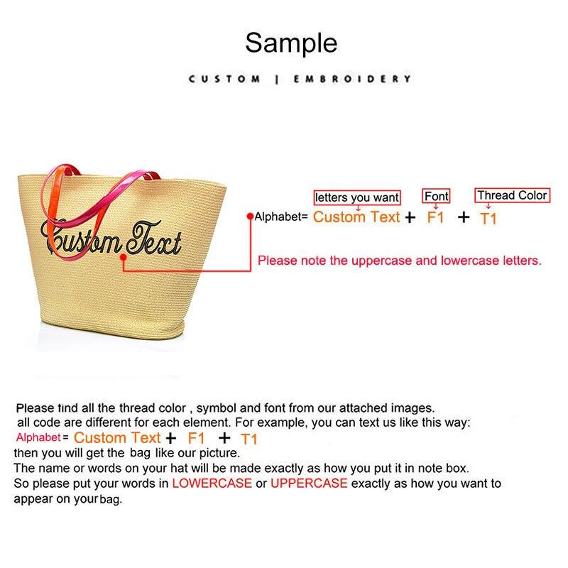 Personalized Ladies Straw Bag - lightbulbbusinessconsulting
