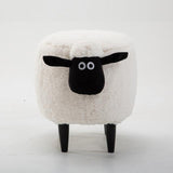 Ottoman Storage Footstool Solid Wood Nordic - lightbulbbusinessconsulting