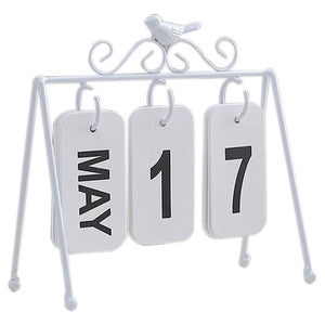 Iron Flip Table Calendar - LIGHTBULB GIFTS