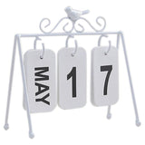 Iron Flip Table Calendar - LIGHTBULB GIFTS