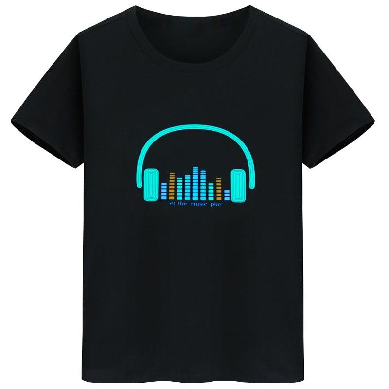 Led Men's Glowing TShirt - lightbulbbusinessconsulting
