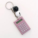 Biscuits Shape Mini Calculator Key Holder - LIGHTBULB GIFTS
