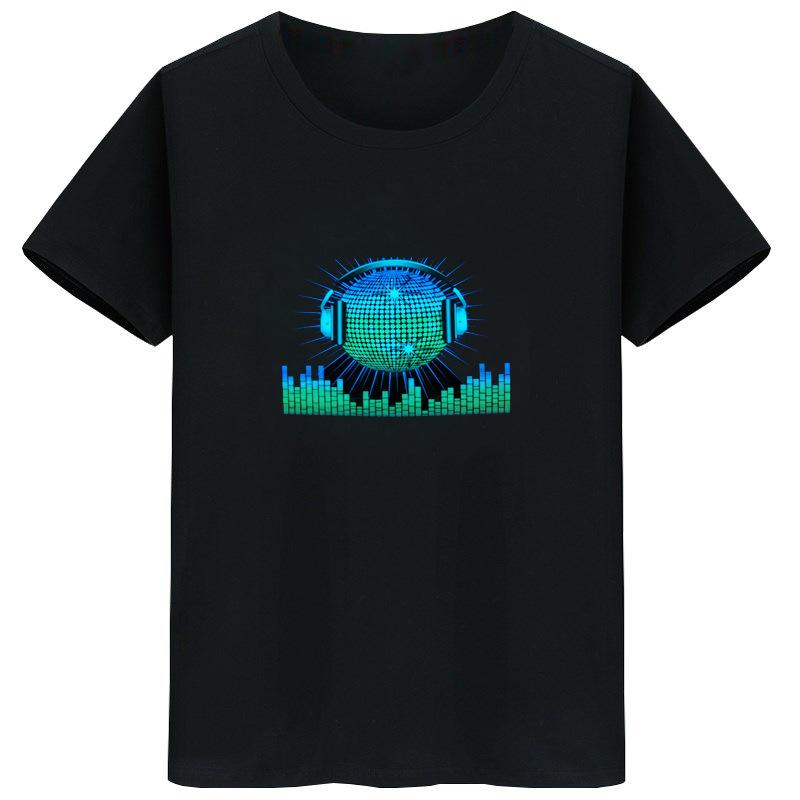 Led Men's Glowing TShirt - lightbulbbusinessconsulting