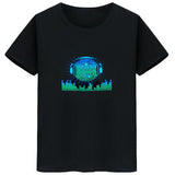 Led Men's Glowing TShirt - lightbulbbusinessconsulting