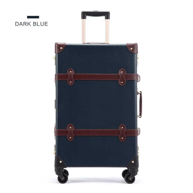Genuine Leather Vintage Travel Suitcase - lightbulbbusinessconsulting