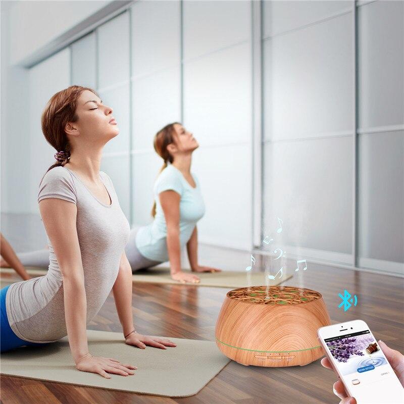 Woodgrain Bluetooth Speaker Oil Diffuser - lightbulbbusinessconsulting