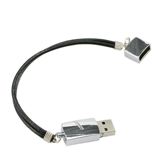 Leather Bracelet Metal USB Flash Drive - lightbulbbusinessconsulting